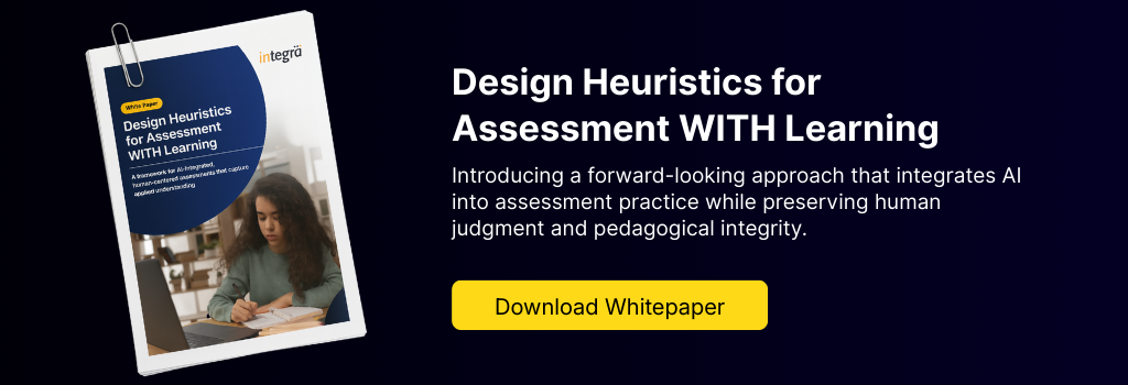 Assessment WITH Learning is a forward-looking approach that integrates AI into assessment practice while preserving human judgment and pedagogical integrity.